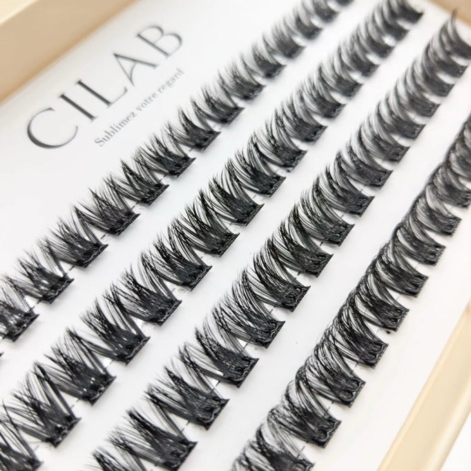 CILAB N°02 GLAM – Faux cils Press-On volume élégant sans colle