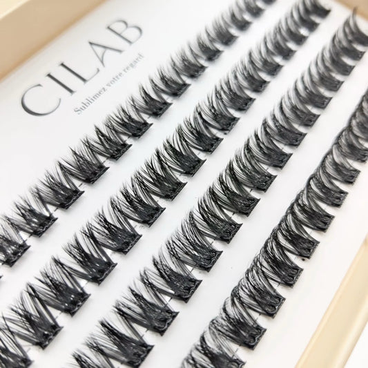 CILAB N°02 GLAM – Faux cils Press-On volume élégant sans colle