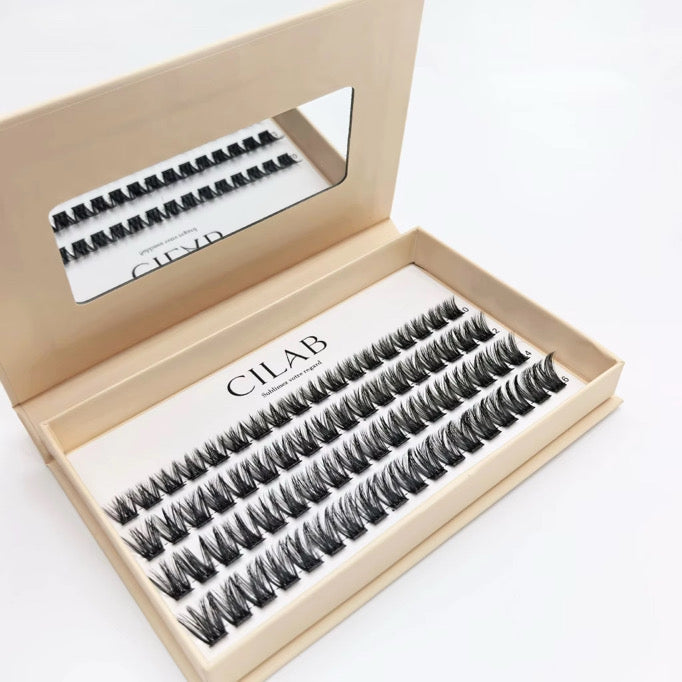 CILAB N°02 GLAM – Faux cils Press-On volume élégant sans colle